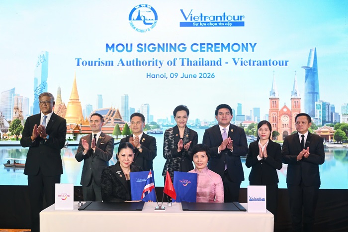 VIETRANTOUR KÝ KẾT HỢP TÁC DU LỊCH VỚI TỔNG CỤC DU LỊCH THÁI LAN (TAT)