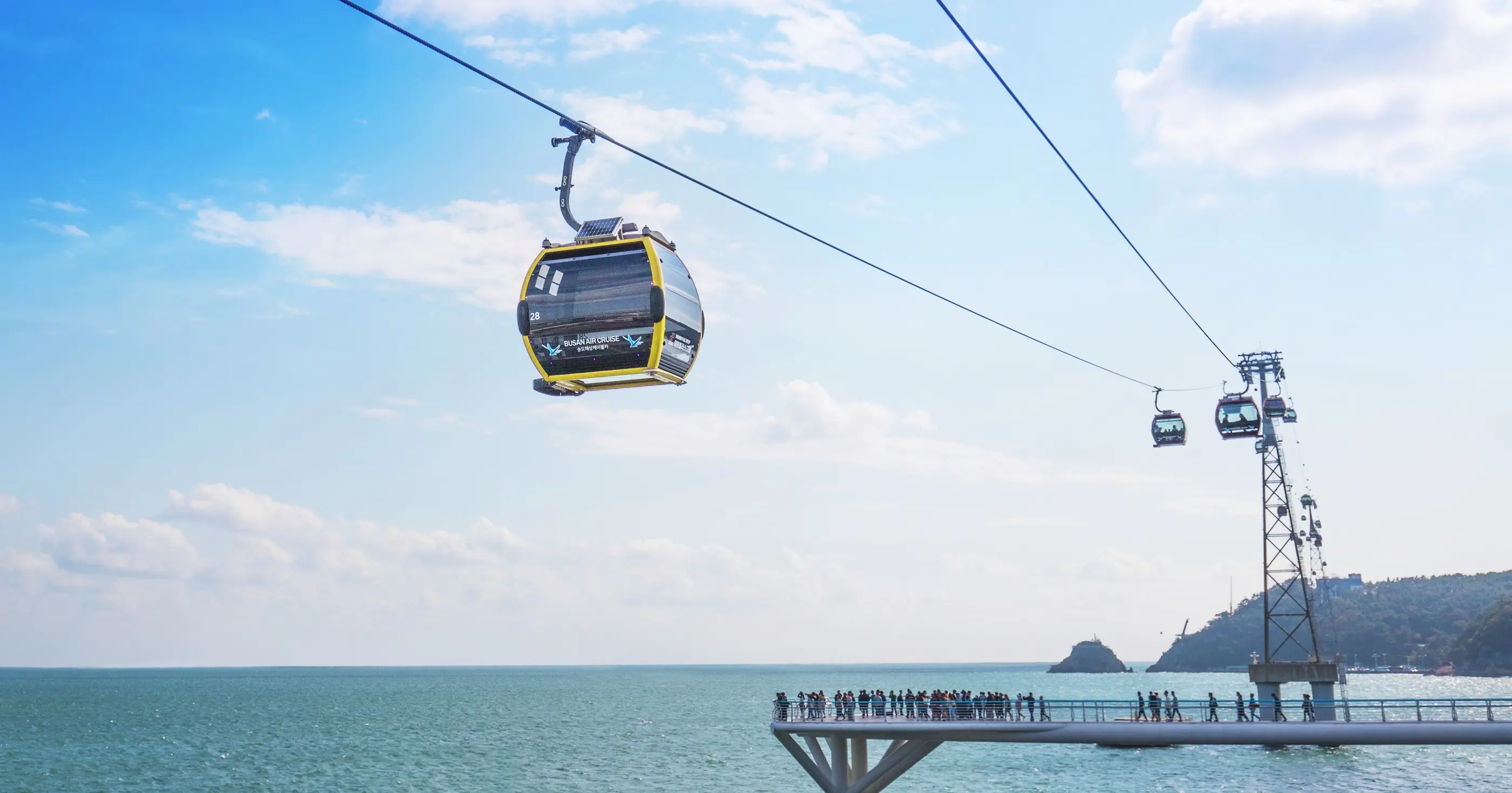 cáp treo Songdo Calbcar ngắm cảnh ngắm biển Busan thơ mộng