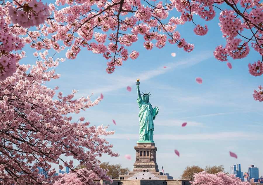 tour mỹ hoa anh đào