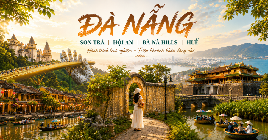 Đà Nẵng - Sơn Trà - Hội An - Bà Nà Hills - Huế